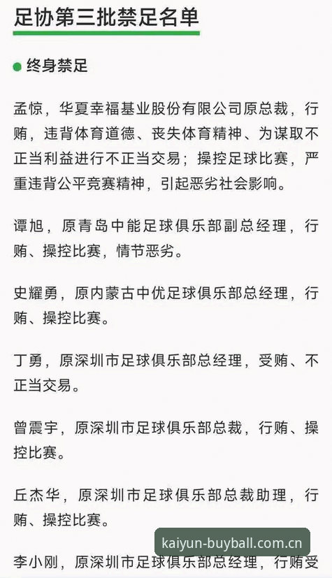 中国足协第三批禁足名单深度评测：65人受罚背后的足球生态重构